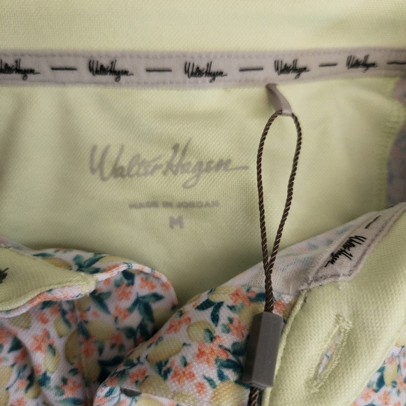 Walter Hagen Men's Clubhouse Fresco Ditsy Print Short Sleeve Golf Polo Size M - Picture 3 of 5